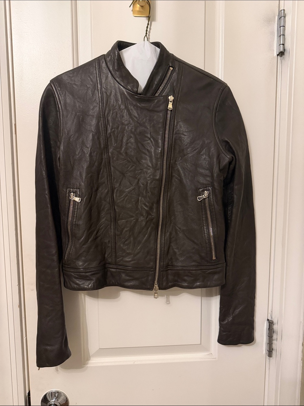 L’agence leather moto jacket